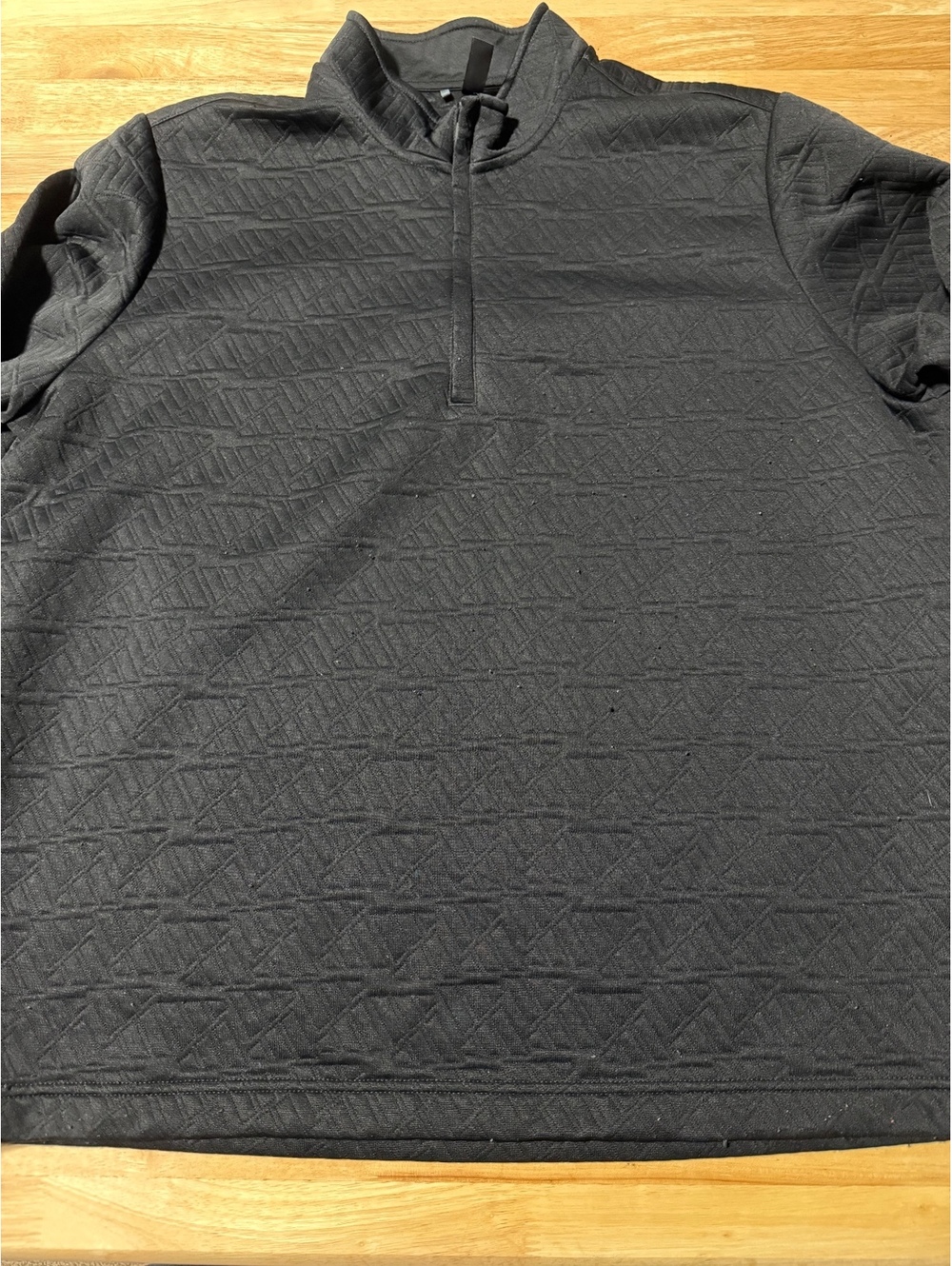Adidas Women’s 2XL Black Textured Quarter Zip Pullover Athletic Top